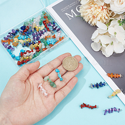 48 шт. 8 стиля подвески-соединители из натуральных и синтетических драгоценных камней&nbsp;PALLOY-GO00058