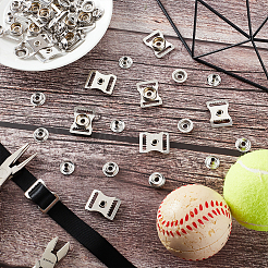 Железные регулировочные пряжки для ремня лямки&nbsp;LS-FIND-WH0418-36P