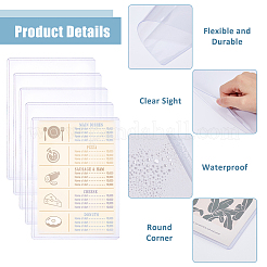 Portatarjetas de identificación de plástico PVC A5&nbsp;AJEW-WH0083-70A