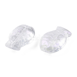Perle di vetro placcato trasparente&nbsp;GLAA-N035-024-K01