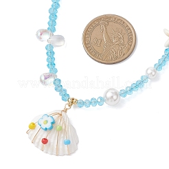 Подвеска из натуральной морской ракушки&nbsp;NJEW-TA00222