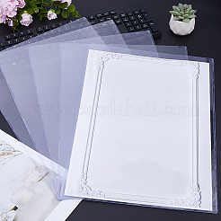 12 Stück transparente Namenskartenhalter aus Kunststoff&nbsp;AJEW-FH0009-08B