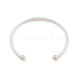 Браслеты-манжеты из нержавеющей стали 304 для женщин&nbsp;BJEW-K252-06P