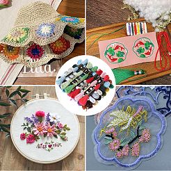 6-слойная полиэфирная нить для вышивания&nbsp;OCOR-CY0002-54B