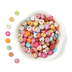 200 шт. Непрозрачные акриловые бусины&nbsp;PACR-FS0001-03