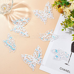 12 шт. 2 аппликации с лазерным эффектом в виде бабочек&nbsp;PATC-GF0001-10