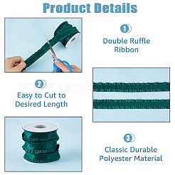 10 ярд полиэстеровой плиссированной ленты для украшения одежды&nbsp;DIY-FI0001-13G