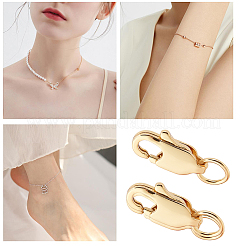 10 шт. латунные застежки-лобстеры&nbsp;KK-BBC0024-53