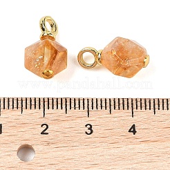Природные подвески цитрин&nbsp;G-C148-01A-G