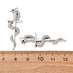 Tibetischer stil Aluminium Anhänger & Charms&nbsp;AL-CBA5212-07AS