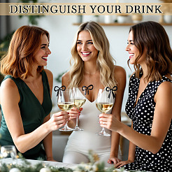 30 шт. 3 стиля акриловых подвесок для бокалов вина&nbsp;OACR-TA0003-95