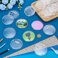 Пластиковые основы для брошей&nbsp;FIND-WH0126-887-1