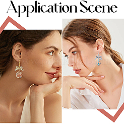 60 шт. 6-цветные подвески-соединители из сплава с покрытием стойки&nbsp;FIND-SC0011-09A