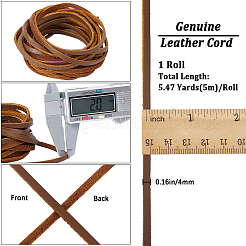Плоский шнур для украшений из воловьей кожи&nbsp;LC-GF0001-10B-01