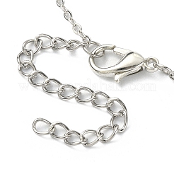 Колье с подвеской в форме короны светло-розового цвета и стразами на цепочках&nbsp;NJEW-FZ00019