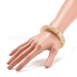 Bracelets extensibles en perles de tube acrylique&nbsp;X-BJEW-JB07774-02