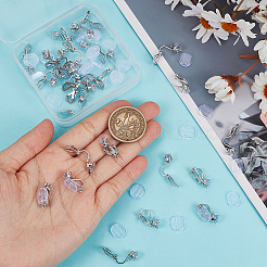 Латунные клипсы серьги&nbsp;KK-SP0001-26P