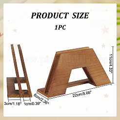 Schallplattenständer aus Holz&nbsp;ODIS-WH0030-130