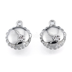 Латунные подвески из прозрачного кубического циркония&nbsp;KK-L207-017P