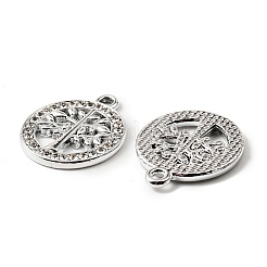 Подвески со стразами из сплава с ультрафиолетовым покрытием&nbsp;FIND-A054-08P