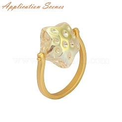 Стеллажное покрытие латунь открытые настройки кольца манжеты&nbsp;LS-KK-G455-15MG