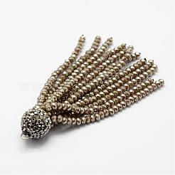 Гальваническое стекло из бисера&nbsp;EGLA-P023-10