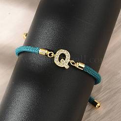 Регулируемые браслеты из нейлона&nbsp;LS-BJEW-C096-01G-17