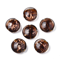 Perline murano con sabbia d'oro fatto a mano&nbsp;LAMP-N031-01-02