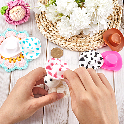 40 шт. 10 стиля пластиковая мини-шляпа ковбоя в стиле вестерн&nbsp;DOLL-CP0001-04