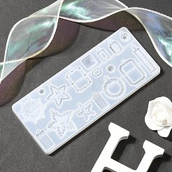 Подвесные силиконовые Молды смешанной Молды&nbsp;DIY-YW0006-74