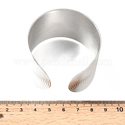 Brazaletes anchos texturizados de acero inoxidable 304 de 40 mm para mujer.&nbsp;SA-CBAB767-34P