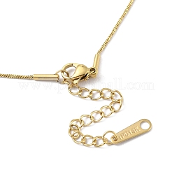 Collar de cadena de serpiente redonda de acero inoxidable 304 con revestimiento iónico (IP) para hombres y mujeres.&nbsp;X-NJEW-M200-11G