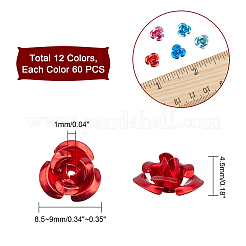 720 pz 12 colori perline in alluminio&nbsp;FALUM-PH0001-03
