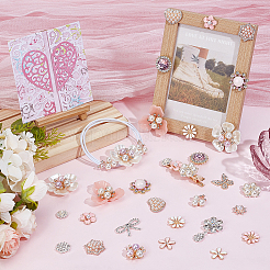 60 комплект из 20 стилей кабошонов из сплава эмали и стразов&nbsp;DIY-PH0033-79