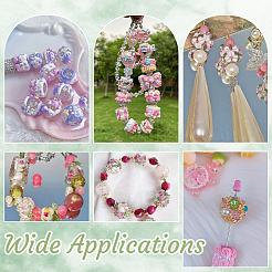 6 шт. Непрозрачные акриловые бусины&nbsp;OACR-GA0001-25