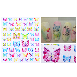 Filigrane curseur gel nail art, Conseils de manucure de conception d'ongles de fleurs/fruits/animaux 3d, pour les femmes filles manucure nail art décoration, couleur mixte, 9x7.7 cm
