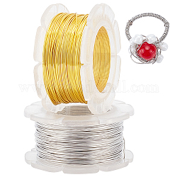 PandaHall Copper Wire Golden Platinum, 24m/78.7 Feet 24 Guage Tarnish Resistant Metal Jewellery Wire Thin Flexible Craft Wire Jewellery Beading Wire for Bracelet Earring Necklace Making Repairing