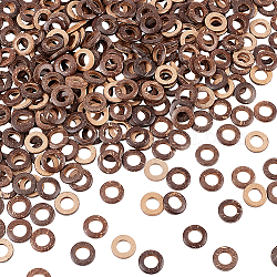 OLYCRAFT 300 Pcs Coconut Linking Rings 0.6 Inch Coconut Wood Linking Rings Coconut Brown Wood Linking Rings Round Ring DIY Accessories for Earring Necklace Bracelet Making DIY Jewelry Crafts