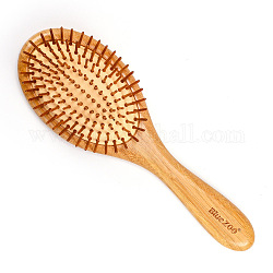 Natural Bamboo Comb, Massage Brushes, BurlyWood, 25x8x4cm