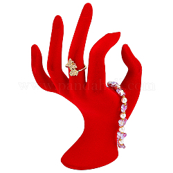 Смоляные кольца, ручная модель, красные, 8x4.7x16.5 см