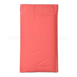 Матовая пленка пакетные пакеты, пузырчатая почтовая программа, мягкие конверты, прямоугольные, salmon, 22.2x12.4x0.2 см