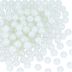 Dicosmetic 150 pz piccole perle di opalite perle rotonde di pietre preziose 8mm perle di pietra opale naturale perline sciolte a sfera bianca perle di energia di cristallo liscio accessori per la creazione di gioielli, Foro: 1 mm