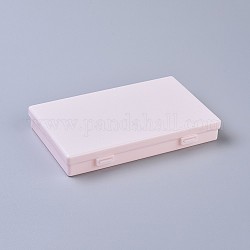 Scatole di plastica, contenitori di stoccaggio tallone, rettangolo, roso, 17.5x11.2x2.7cm