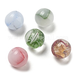 Perles en verre de style mixte, ronde, couleur mixte, 12~12.5mm, Trou: 1.4mm
