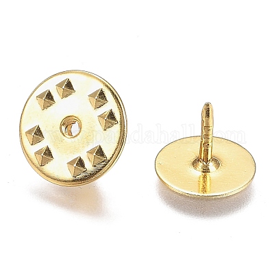 Wholesale 120Pcs Brass Lapel Pin Backs 