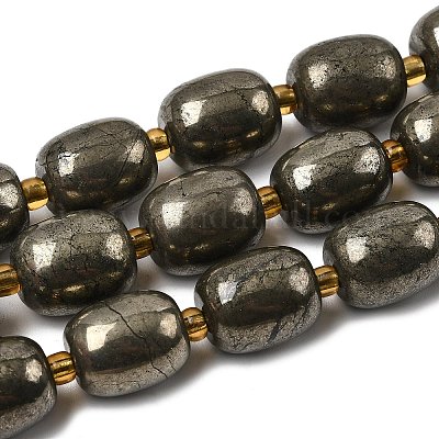 Природного пирита бисер нитей&nbsp;G-Z131-D01-02-1