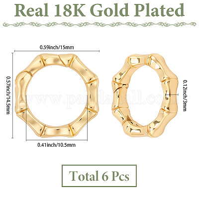 6 fermaglio a molla in ottone&nbsp;FIND-SC0020-67C-1