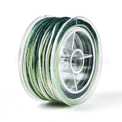 27 м сегментно окрашенные круглые полиэфирные витые шнуры&nbsp;OCOR-N009-02A-03-1