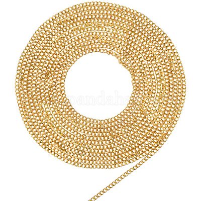 Shop PandaHall Elite 5 Meter Brass Twist Chains Curb Chains Size 3x2mm Jewelry  Making Chain Golden for Jewelry Making - PandaHall Selected