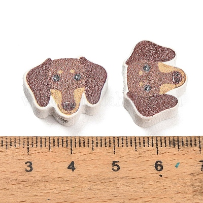 Bedruckte Holzperlen&nbsp;WOOD-D289-01E-1